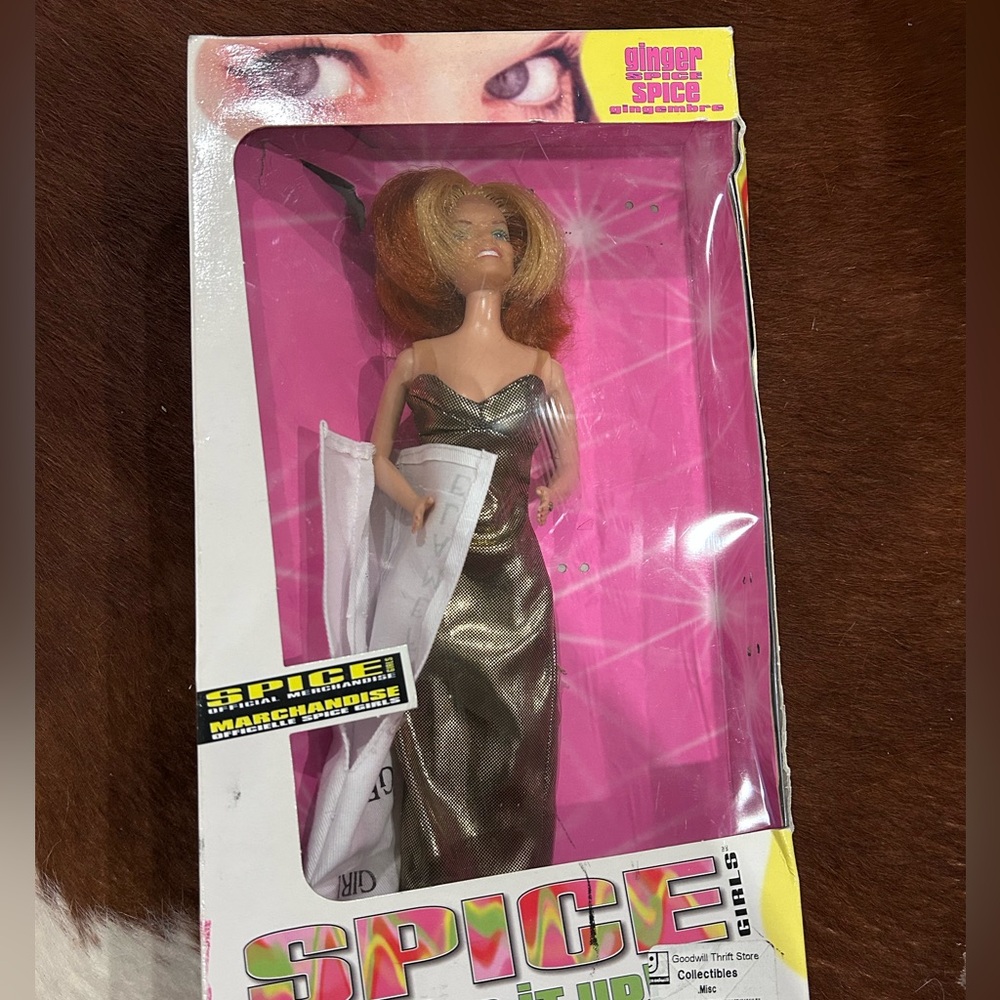 Vintage 1998 Galoob Spice Girls Ginger Spice Barbie Doll Y2K Collectible